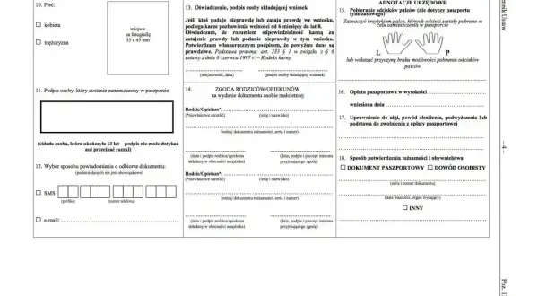Formularz paszportowy, sekcja "Sposób potwierdzenia tożsamości i obywatelstwa" zawiera opcję "DOKUMENT PASZPORTOWY". Czy na Maltę potrzebny paszport? Tak.